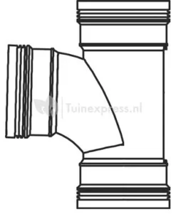 PP T-stuk 90 Graden Manchet -Vijver Winkel SD260C 0 312x380