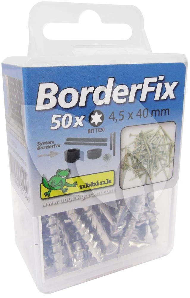 Ubbink Borderfix Schroeven Set 50 Stuks 2 Ubbink Borderfix Schroeven Set 50 Stuks - Afbeelding 2