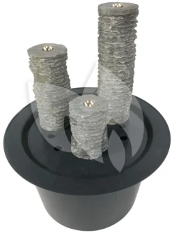 El Capitain Waterornament Natuursteen LED 16/28/40 Cm