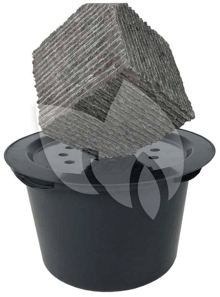 Kubus Waterornament Natuursteen 38 Cm Doorsnede 2 Kubus Waterornament Natuursteen 38 Cm Doorsnede - Afbeelding 2