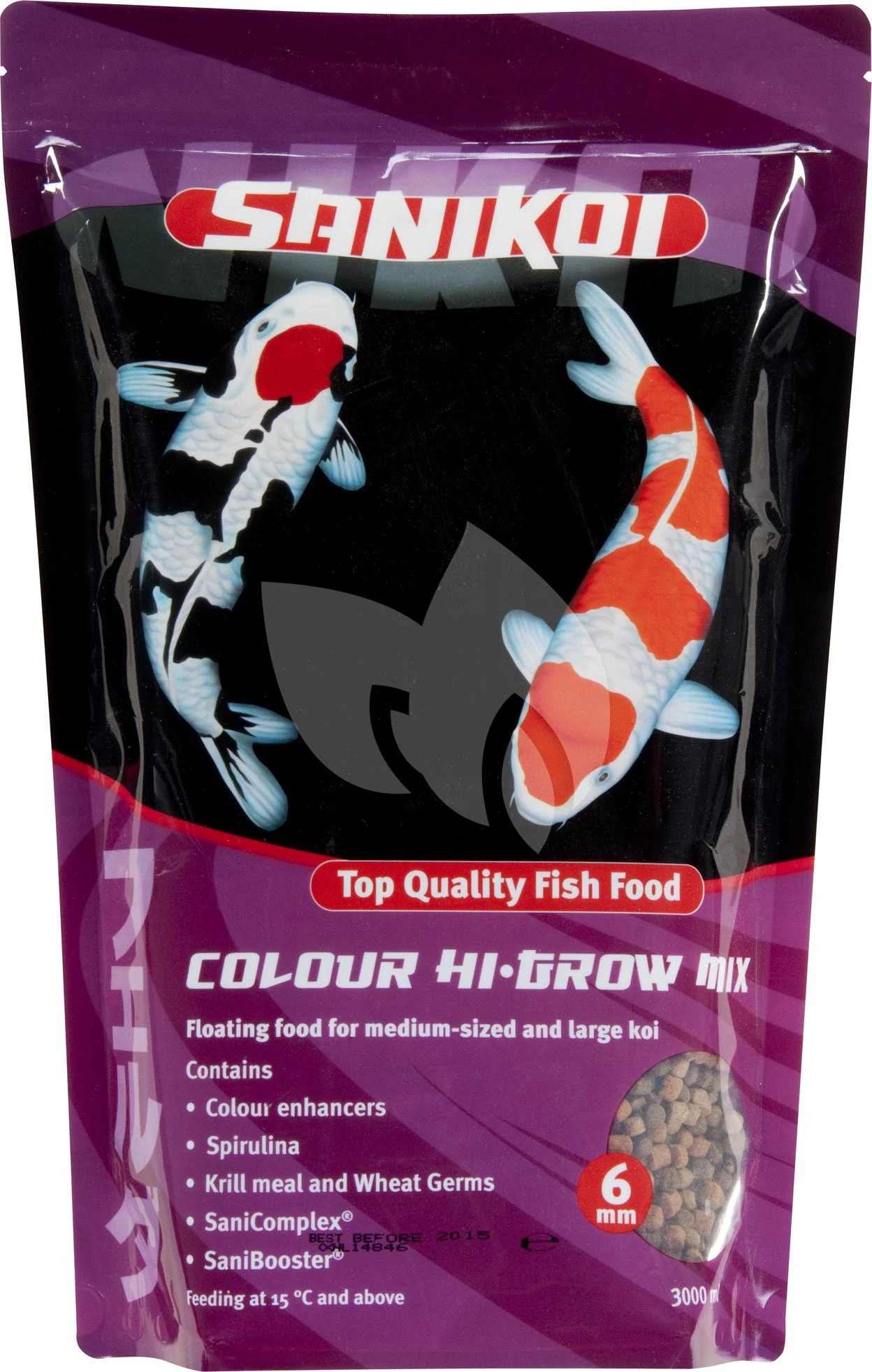SaniKoi Colour Hi-grow Mix Visvoer 6mm - 3 Liter 1 SaniKoi Colour Hi-grow Mix Visvoer 6mm - 3 Liter
