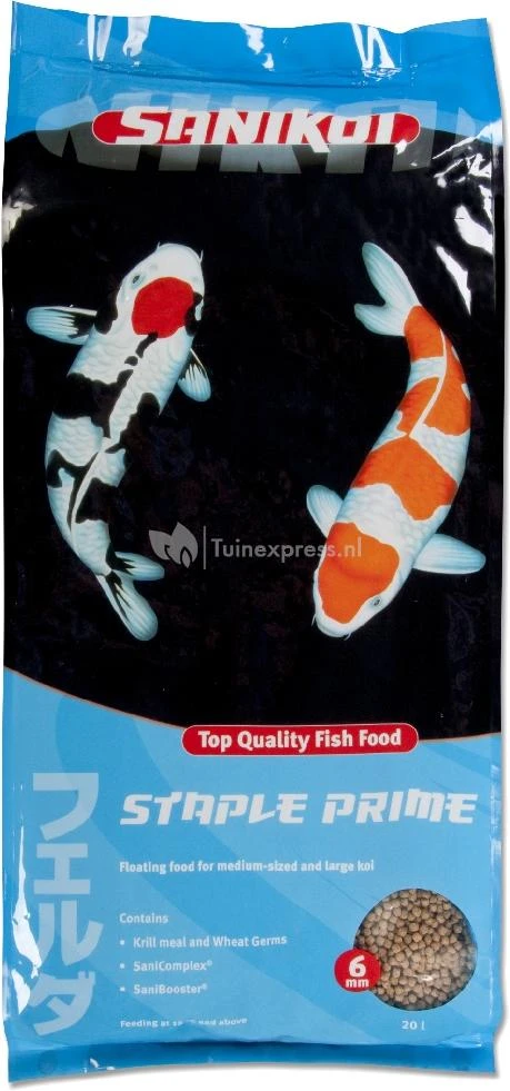 SaniKoi Staple Prime Visvoer 6mm - 20 Liter 1 SaniKoi Staple Prime Visvoer 6mm - 20 Liter