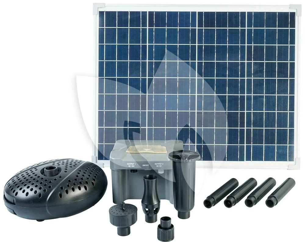 Ubbink SolarMax 2500 Vijverpomp Fontein Met Zonnepaneel - Incl. Accu 1 Ubbink SolarMax 2500 Vijverpomp Fontein Met Zonnepaneel - Incl. Accu