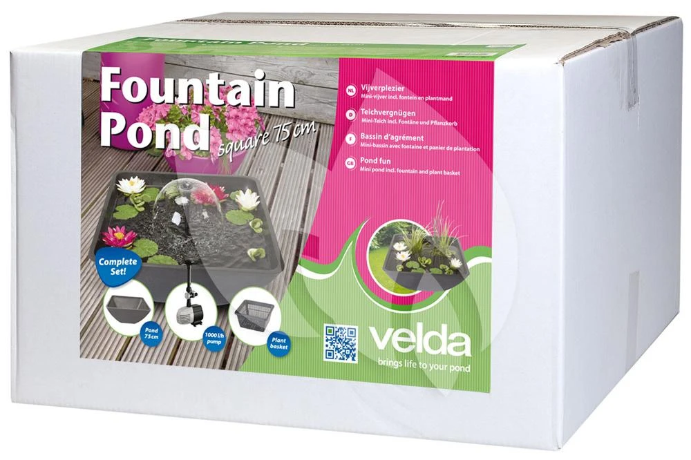 Velda Terrasvijver Fountain Pond Vierkant Groot 2 Velda Terrasvijver Fountain Pond Vierkant Groot - Afbeelding 2