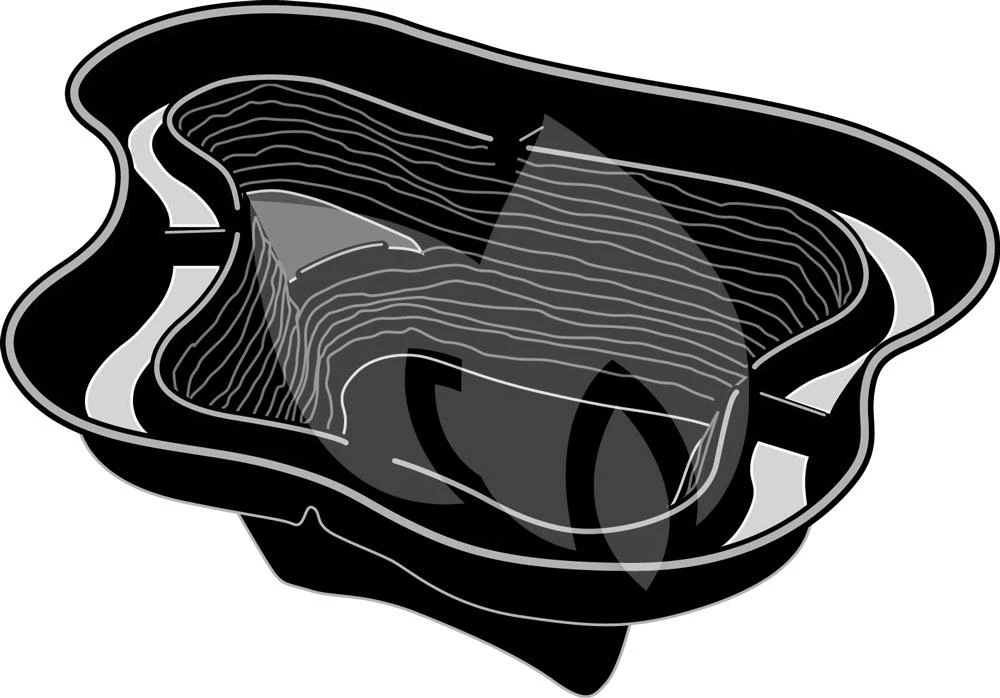 Ubbink Calmus SIII Voorgevormde Vijver 1 Ubbink Calmus SIII Voorgevormde Vijver